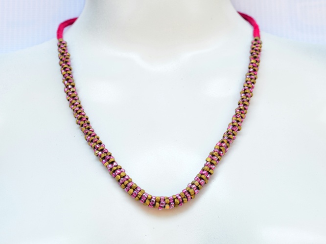 Color Full Tribal Dhokra Necklace